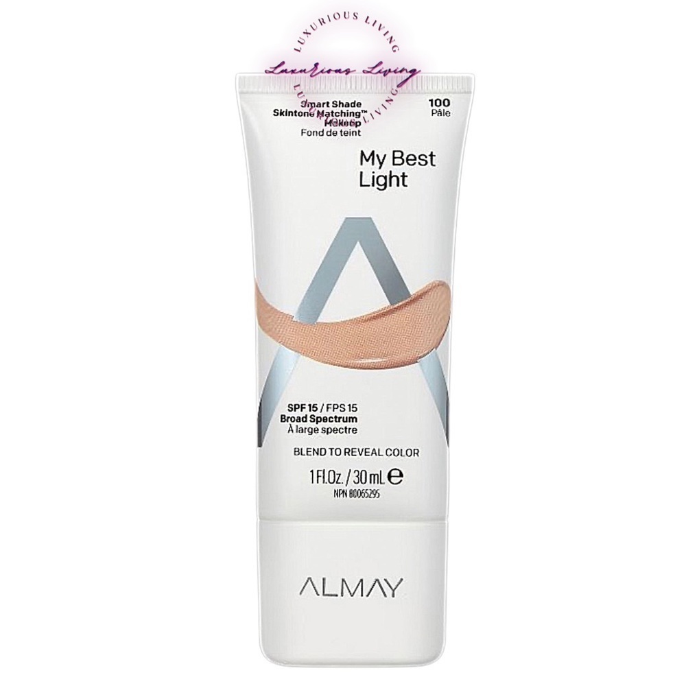 Almay Smart Shade Skintone Matching Makeup with SPF 15 - 1 fl oz, 100